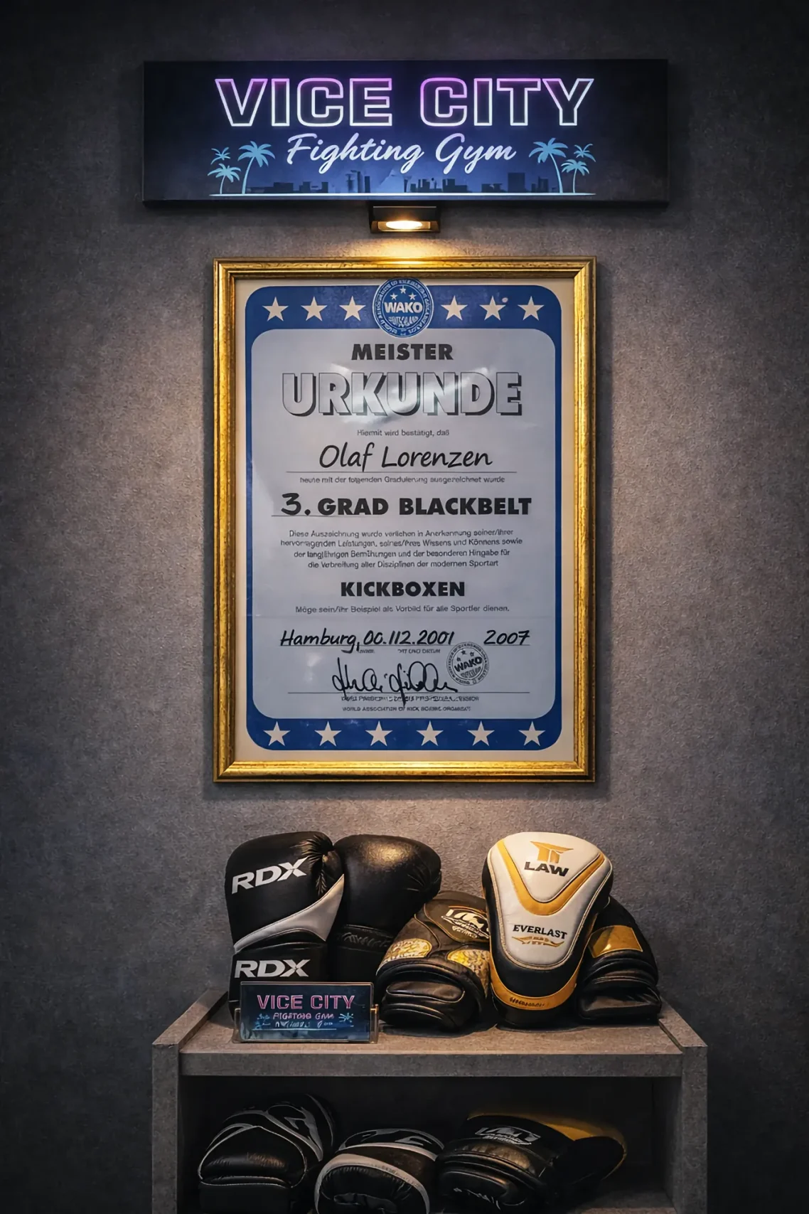 Meisterurkunde - 3. Grad Schwarzgurt 3. Dan / 3. Grad Blackbelt