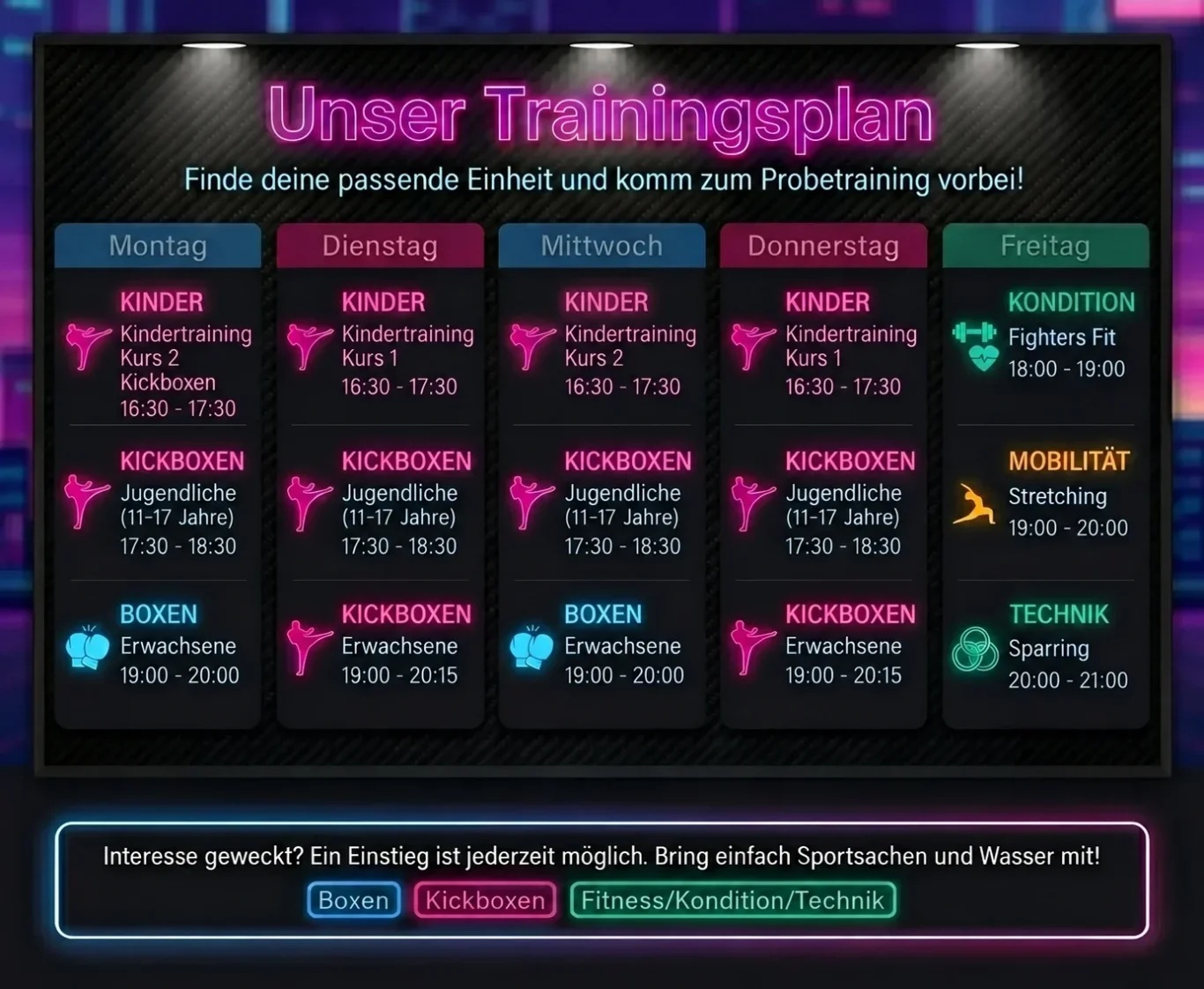 Trainingsplan