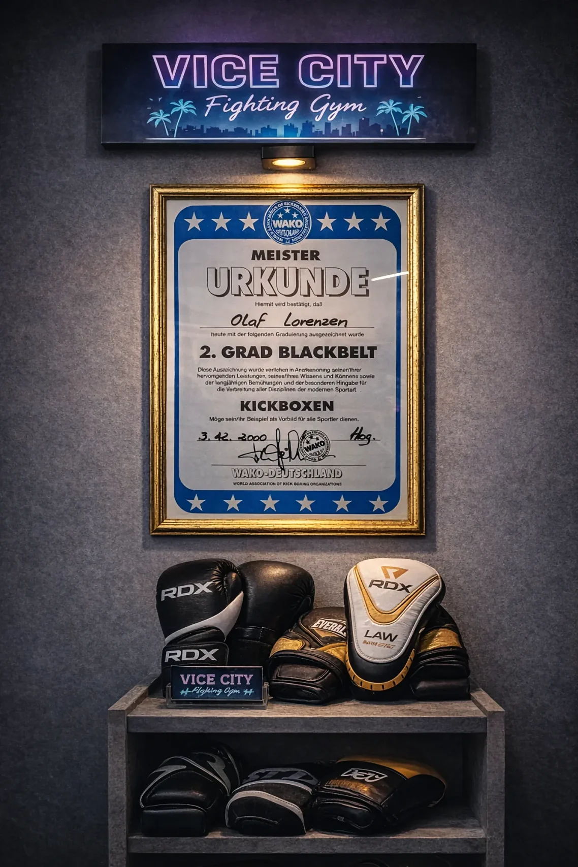 Meisterurkunde - 2. Grad Schwarzgurt 2. Dan / 2. Grad Blackbelt